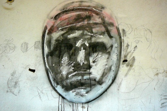 Scrawled face